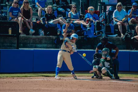 Claira Skaggs hits the ball