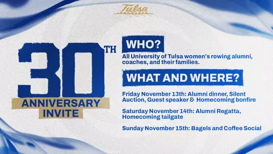 30th anniversary invite Tulsa rowing