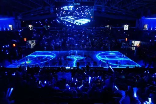 Reynolds Center lit up for Tulsa vs. Wichita State