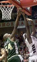 Will Campbell scored 15 points and added 11 rebounds in Wednesday's loss.