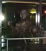 A bronze sculpture honoring UAB's Gene Bartow was dedicated Mar. 2, 2001 at Bartow Arena