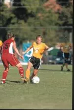 Denise Peters scored at 49:25 to help lead the Blazers to a 4-0 win over the Blue Demons.