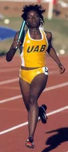 Junior Doella Miller was part of the winning 4x100-meter relay team at the Samford Invite.