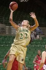 Natasha Thomas recorded her 10th double-double of the season in UAB's loss at Memphis
