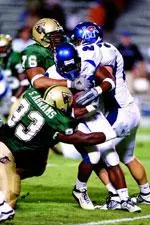 Shamar Abrams (93) and the Blazers are looking forward to Saturday's opener at Baylor