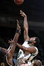 Gabe Kennedy tallies 17 points and 12 rebounds against DePaul.