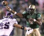 Darrell Hackney completed 15 of 24 passes for 337 yards and five touchdowns against TCU on Friday.