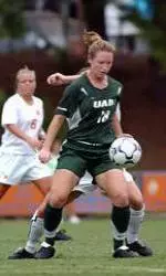 Jenny Rynders scored UAB's first goal Friday at TCU.