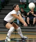 Brianna Galvin led all players with 16 digs Saturday night at TCU.