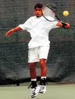 Senior Sanzaruz Zaman was one of five singles winners for UAB in the win over Furman.