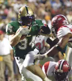Dan Burks ran for two scores on Saturday to help UAB to a 45-26 win over Rice.