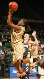 Crystal McFadden represented UAB at the 2005 Conference USA Basketball Media Day.