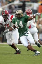 Defensive end Larry McSwain and his Blazer teammates will be in action Friday at Legion Field vs. Southern Miss.