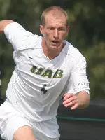 Senior Jason McLaughlin scored for the Blazers in Wednesday's C-USA quarterfinals. Photo by Ashley Fleming.