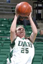Senior Katie Billue plays in her final home game as a Blazer on Sunday