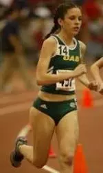 Elizabeth Ambrus returns to the site where she first set the 3000-meter UAB record.
