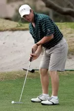 Sophomore Garrett Osborn and the Blazers tee off Friday morning. Photo by Todd Drexler.