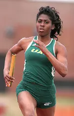 In her final race as a Blazer, senior Elace Minnifield led the Blazers' mile relay team as it turned in its second-fastest time of the season.