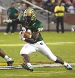 Corey White ran for two touchdowns on Saturday night to help lead UAB to a 35-28 win over Jacksonville State