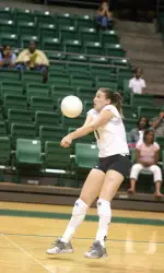 Nicole Bowland put away 13 kills in Friday's season-opening victory over Stetson.