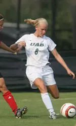 Junior Katie Henricks came up with a key assist on the game-winning goal for the Blazers.
