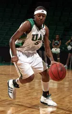 Britney Jones hit a three pointer to give UAB its first lead of the game