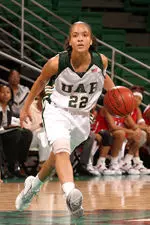Carmen Guzman tallied her 1,000th point against Rice