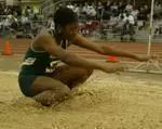 Erin Harris tallied 2,877 points in the first day of the heptathlon