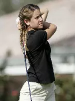 Freshman Krista Tressler and the Blazers take to the course at the Waterlefe Monday. Photo by J.C. Ridley.