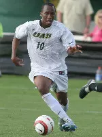 Maurice Hughes (pictured) and Jason McLaughlin both recently signed with the Atlanta Silverbacks. They return to West Campus Field to face UAB on April 5. Photo by Ashley Fleming.
