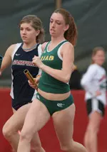 Whitney Mays set the school record in the 3,000-meter steeplechase at the LSU Tiger Relays this weekend