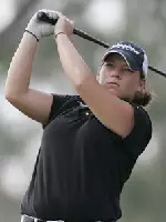 Freshman Christina Wentworth is two shots off the lead at the C-USA Tournament. Photo by J.C. Ridley.