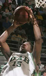 Frank Holmes was one of the men's basketball players to volunteer at the Riverchase Elementary School Field Day
