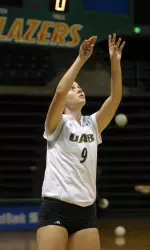 Angie Ping came off the bench to post five kills and three aces against Memphis.