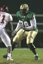 Julius Wilson was a three-year starter on the offensive line for the Blazers.