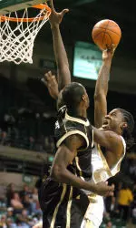 Frank Holmes is one of two seniors on the 2007-08 Blazer roster.