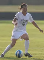Senior Sally Palmer scored a pair of goals in UAB's 5-0 win at Houston.