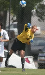 UAB goalkeeper Wes Johnson made three saves in the 1-0 loss at Kentucky.