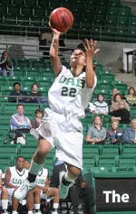 Senior Carmen Guzman scored 20 points and grabbed 10 rebounds in UAB's win over UCF Thursday evening, 58-44.
