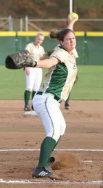 Jennifer Nelson tossed a three-hitter and struck out nine in UAB's season opener against Virginia Tech.