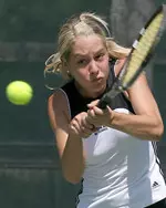 Julia von Samson won two matches at flight three singles on Sunday.