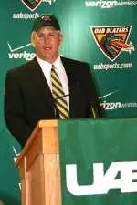 UAB head coach Neil Callaway and the Blazers open the 2007 football season at Michigan State.