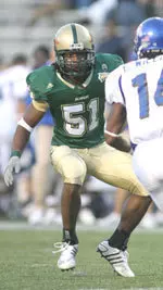 Linebacker Joe Henderson has been one of the players to catch head coach Neil Callaway's eye in the early going of spring drills.