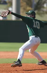 Junior Brandon Wallace pitched 3.0 innings of scoreless relief to earn the save.
