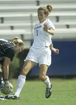 Sophomore Caitlin Marple scored one of UAB's three goals in the Reality All-Star Soccer Festival on Saturday.