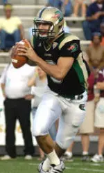 Senior quarterback Sam Hunt connected on 13-of-17 passes for 141 yards and three touchdowns during Saturday afternoon's intrasquad scrimmage.