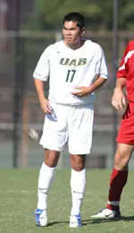 Junior Bobby Chanthongphio scored the third goal in the Blazers' 3-1 victory over AUM on Saturday night.