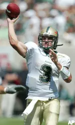 Quarterback Sam Hunt threw for 214 yards in Saturday's season opener.