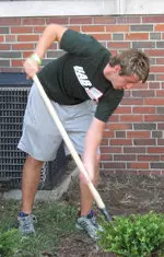 UAB men's golf and synchronized swimming teams volunteered at Brunetta C. Hill Elementary Saturday.