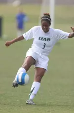 Junior Nadine Liverpool scored the game-winning goal in UAB's 2-1 win over Vanderbilt.